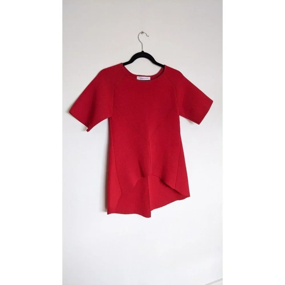 Scanlan Theodore Milano Crepe Knit Cylinder top size 8 - Picture 2 of 7